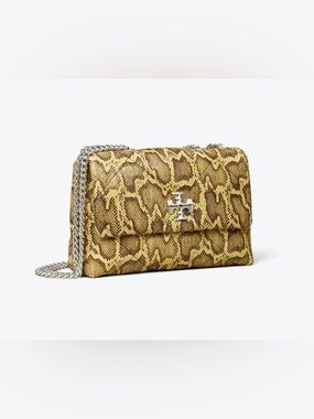 Tory Burch Small Kira Diamond Quilt Shoulder Bag Snake-Print